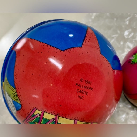 1991 Vtg Hallmark Keepsake Jolly Wolly Soldier Pressed Tin Litho Ornament - Picture 8 of 12